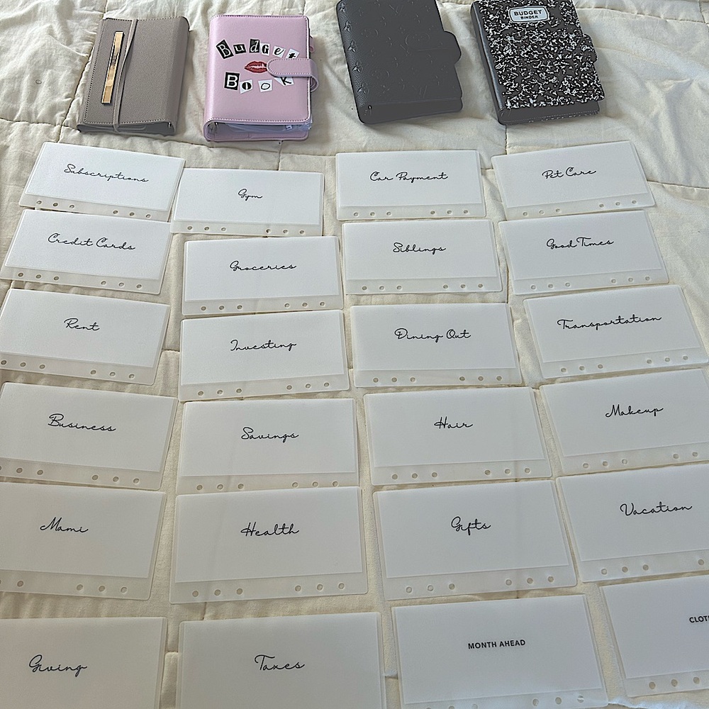 24 Matte Vellum Laminated Cash Envelope| CASH ENVELOPES |Cash Stuffing Envelopes